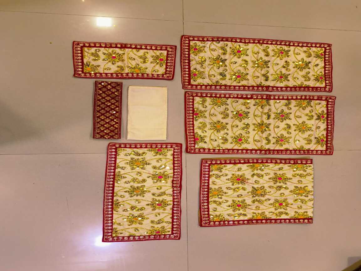 Golden with Red shawl